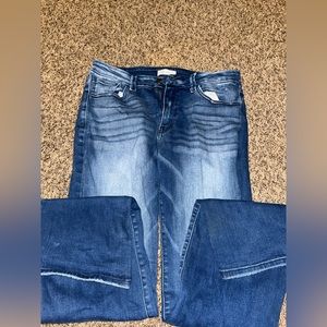 Size 30 Kancan Flare Jeans Dark Wash